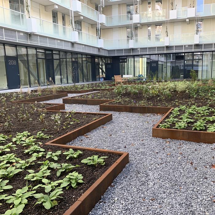 CRSO2.300.500 outside corner - Cortenstaal,Keerwanden,Keerwand 300,500 x 500 x 300 mm