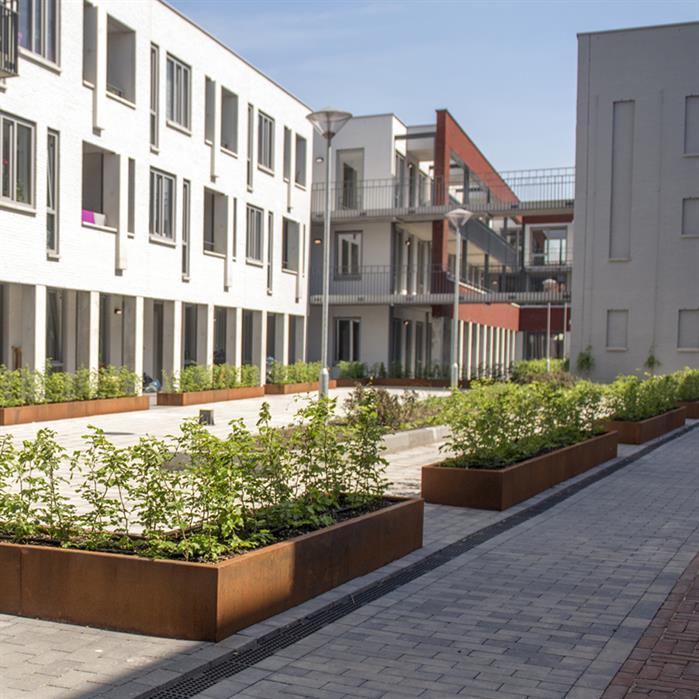 CRS3.600.1000 straight - Cortenstaal,Keerwanden,Keerwand 600,1000 x 300 x 600 mm