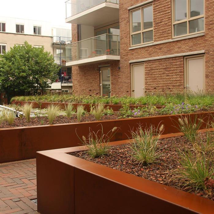 CRSN3.600.500 inside corner - Corten steel,Retaining walls,Retaining wall 600,500 x 500 x 600 mm