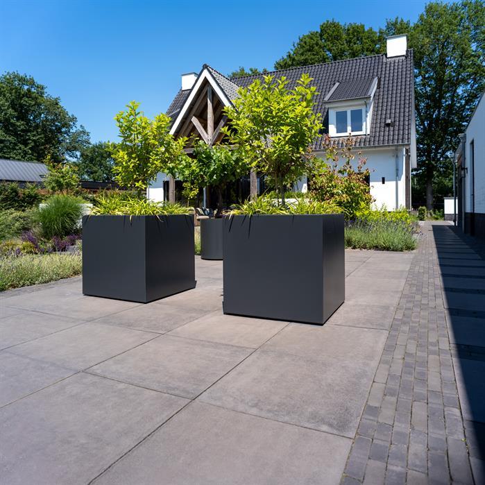 AFWL23.2 - Aluminium,Plantenbakken,CARREZ Met wielen,1200 x 500 x 500 mm