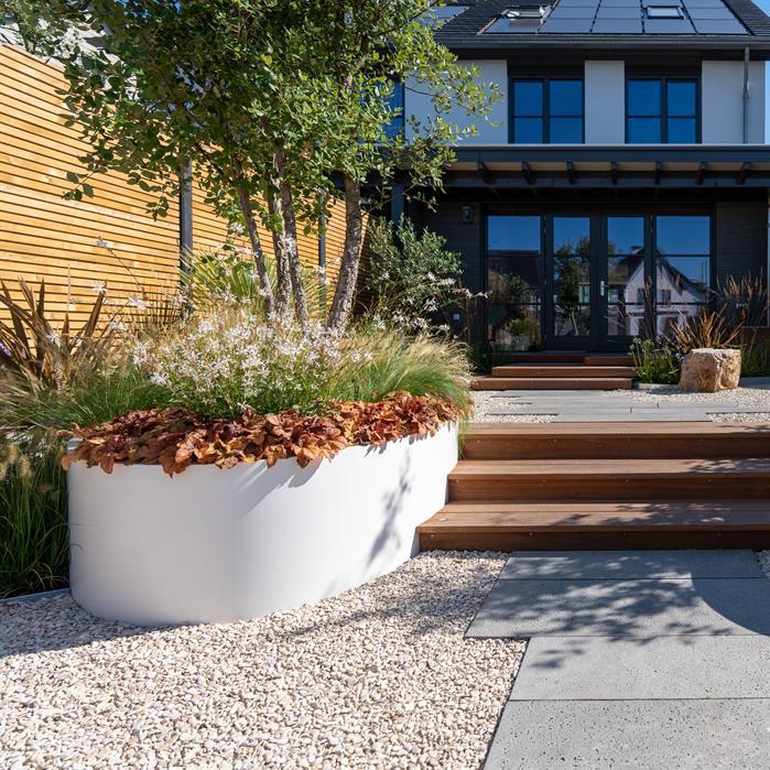 AEL1 - Aluminium,Plantenbakken,ELLIPSE met bodem,2800 x 1600 x 600 mm