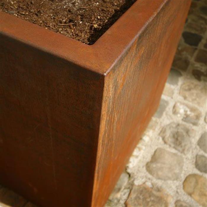CAWL5.2 - Stal kortenowska,Donice,CARREZ Na kólkach,1000 x 1000 x 600 mm