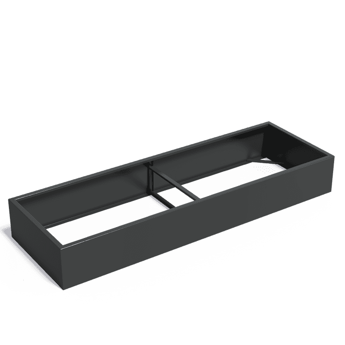 AFW18.2 - Aluminium,Les jardinières,CARREZ Sans fond,3000 x 1000 x 400 mm