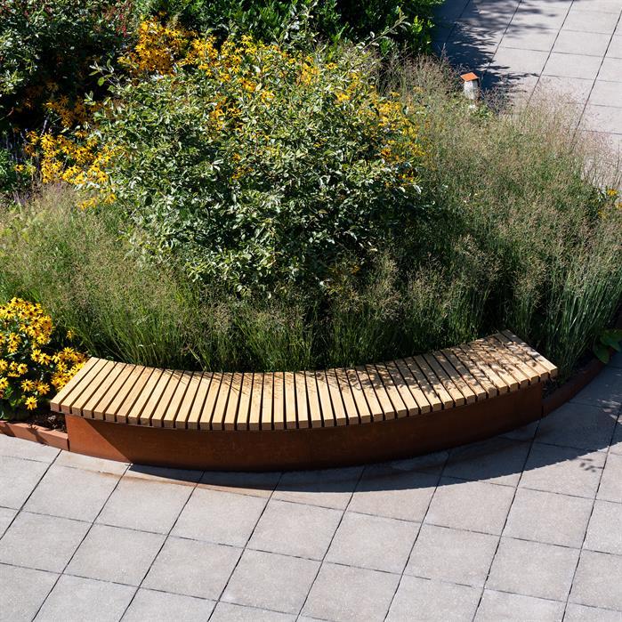 RS.BS.CO1000 outside curve - Hardhout,Keerwanden,Zitting,1000 x 1000 x 72 mm