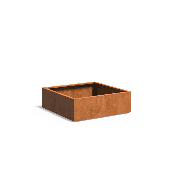 CA4.3 - Stal kortenowska,Donice,CARREZ z dnem,1200 x 1200 x 400 mm