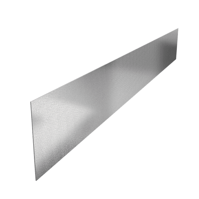 VR2.290 (1pcs = 2,3m1) - Verzinkt staal,Kantopsluitingen,Kantopsluiting rechte bovenrand,2300 x 2 x 290 mm