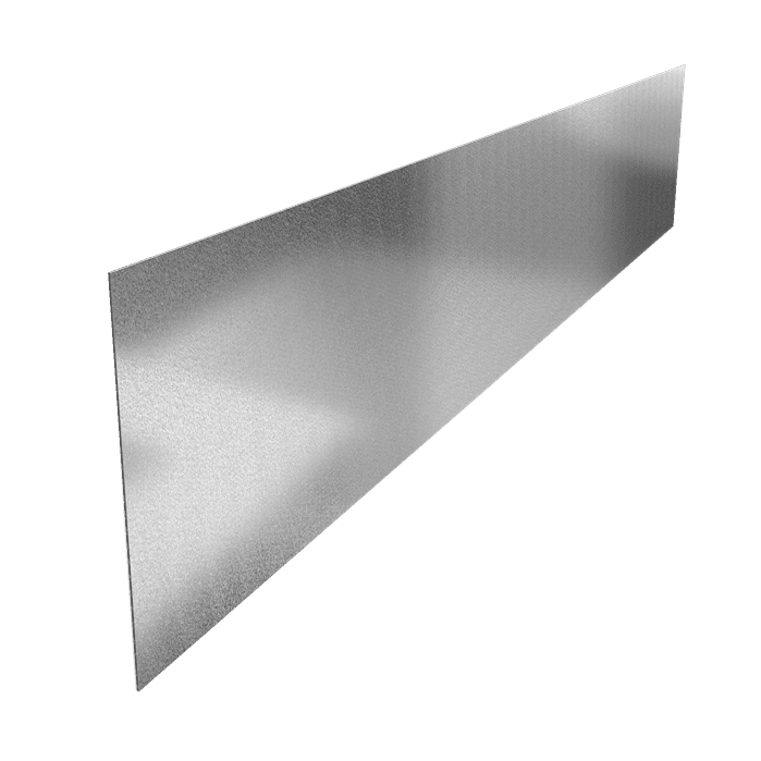 VR2.390 (1pcs = 2,3m1) - Verzinkt staal,Kantopsluitingen,Kantopsluiting rechte bovenrand,2300 x 2 x 390 mm