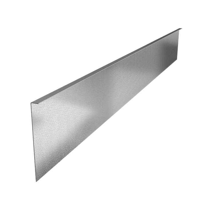 VZ2.290 (1pcs = 2,3m1) - Verzinkt staal,Kantopsluitingen,Kantopsluiting gezette bovenrand,2300 x 2 x 290 mm