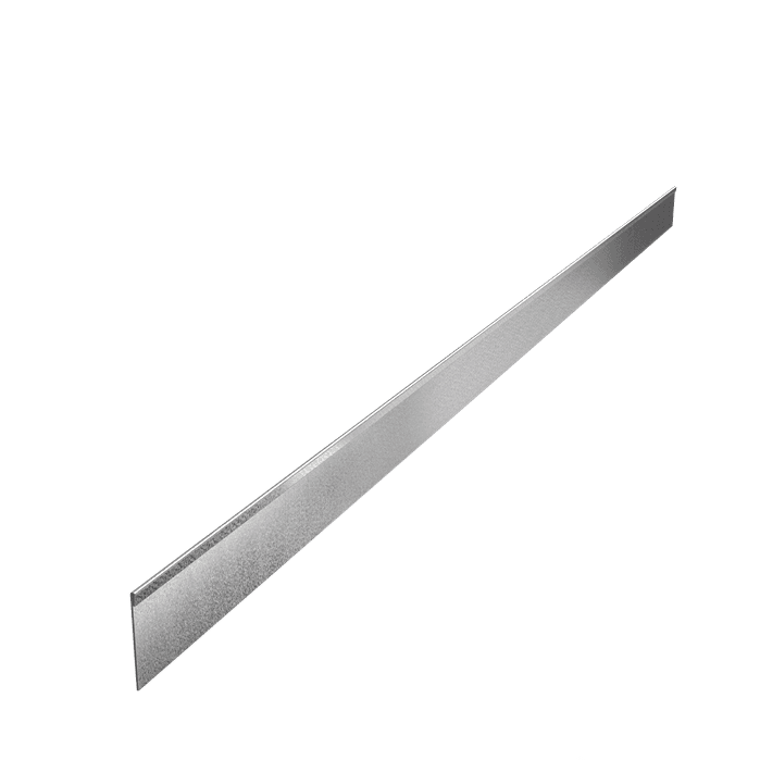 VP2.100 (1pcs = 2,3m1) - Verzinkt staal,Kantopsluitingen,Kantopsluiting geplette bovenrand,2300 x 2 x 100 mm
