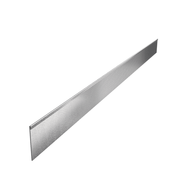 VP3.150 (1pcs = 2,3m1) - Verzinkt staal,Kantopsluitingen,Kantopsluiting geplette bovenrand,2300 x 3 x 150 mm