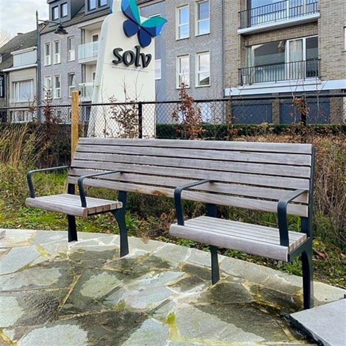 GRBE.2000SAS.ZnRc.BX bamboe - Beschichtetem Stahl,Bänke,GRO Senioren Bank,2000 x 625 x 1110 mm