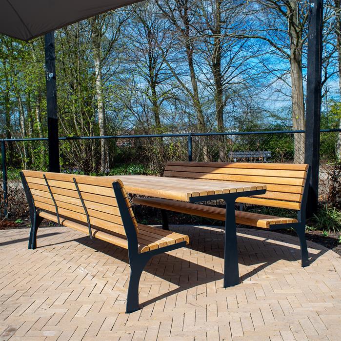 GRTA.2300.Ct.BX bamboe - Cortenstaal,Tafels,GRO tafel,2300 x 790 x 905 mm