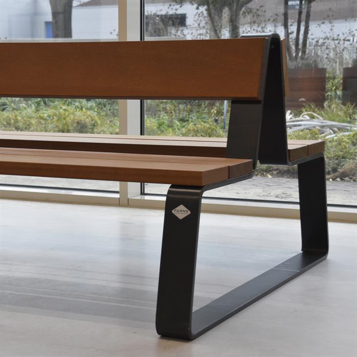 MOBE.2300DB.ZnRc.BX bamboe - Gecoat staal,Banken,MIO met rugleuning,2300 x 1320 x 840 mm