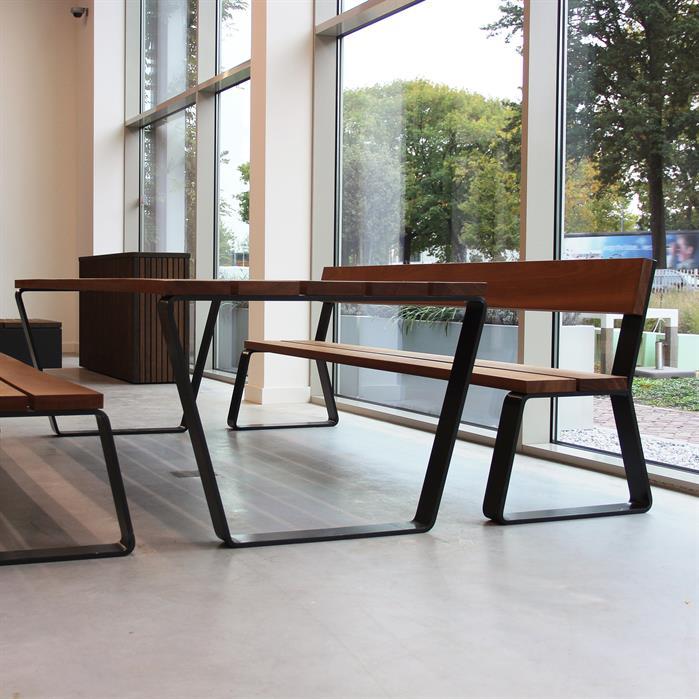 MOTA.2300.ZnRc.BX bamboe - Gecoat staal,Tafels,MIO tafel,2300 x 1030 x 760 mm