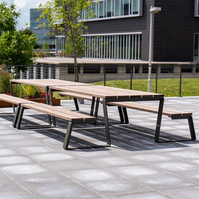 MOPN.2300.ZnRc.BX bamboe - Gecoat staal,Picknicksets,MIO picknickset,2300 x 2270 x 760 mm