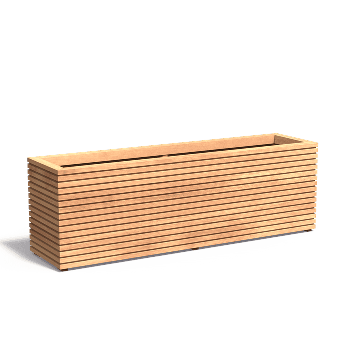 HRS22 - Hardwood,Planters,MALAGA RHOMBUS,2000 x 500 x 608 mm