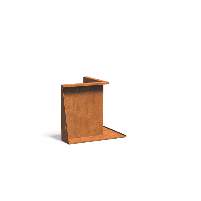 CRSN3.600.500 inside corner - Corten steel,Retaining walls,Retaining wall 600,500 x 500 x 600 mm