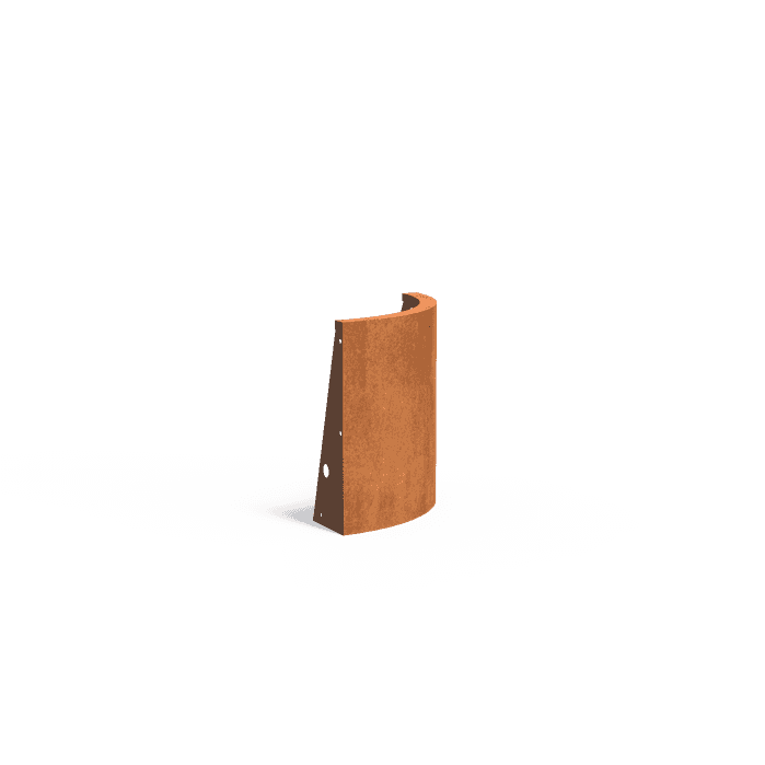 CRCO3.600.500 outside curve - Corten steel,Retaining walls,Retaining wall 600,500 x 500 x 600 mm