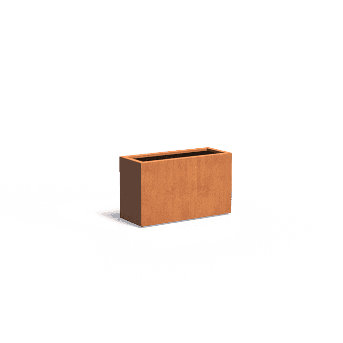 CA30.3 - Cortenstaal,Plantenbakken,CARREZ met bodem,1000 x 400 x 600 mm