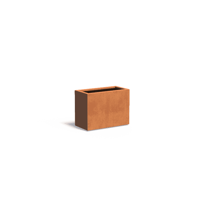 CA30.4 - Corten steel,Planters,CARREZ with bottom,800 x 400 x 600 mm