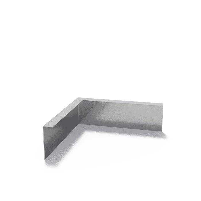 VZ2.100BU - Verzinkt staal,Kantopsluitingen,Kantopsluiting hoek gezette bovenrand,300 x 300 x 100 mm