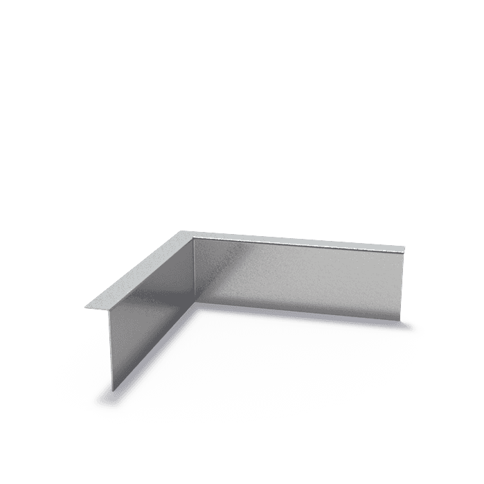 VZ2.100BI - Verzinkt staal,Kantopsluitingen,Kantopsluiting hoek gezette bovenrand,300 x 300 x 100 mm