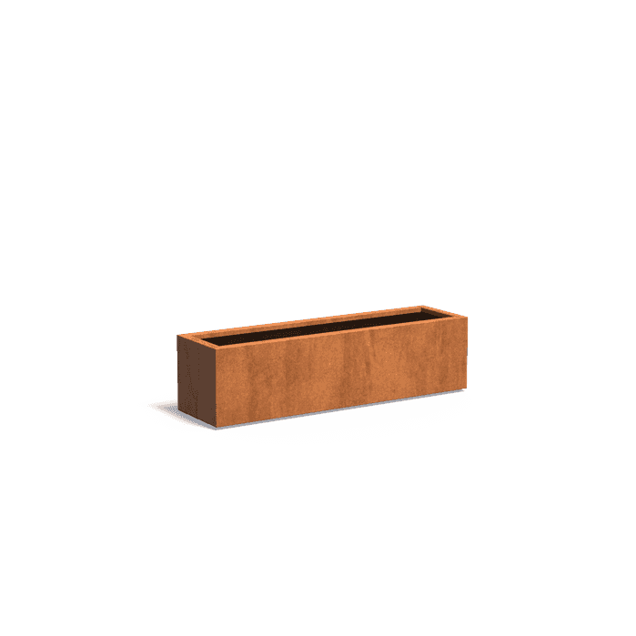 CA25.1 - Stal kortenowska,Donice,CARREZ z dnem,1500 x 400 x 400 mm