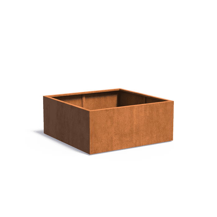 CA3.2 - Stal kortenowska,Donice,CARREZ z dnem,1400 x 1400 x 600 mm
