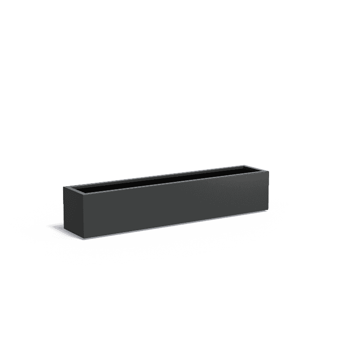 AF25 - Aluminium,Les jardinières,CARREZ avec fond,2000 x 400 x 400 mm