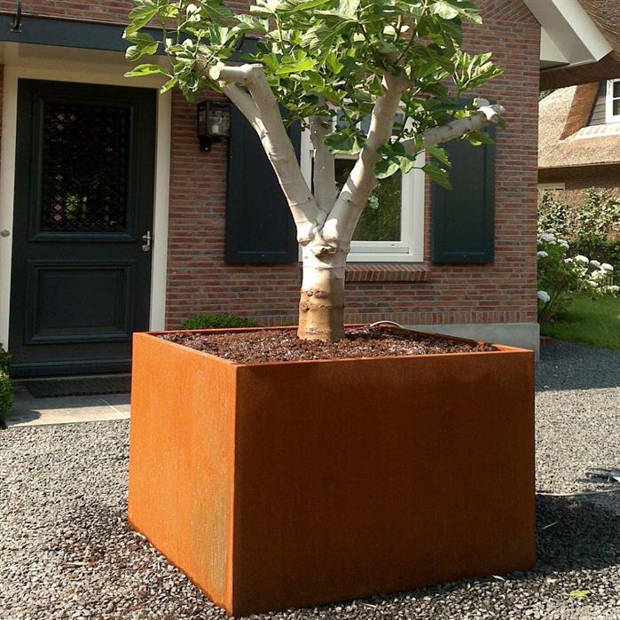 CA25.1 - Stal kortenowska,Donice,CARREZ z dnem,1500 x 400 x 400 mm