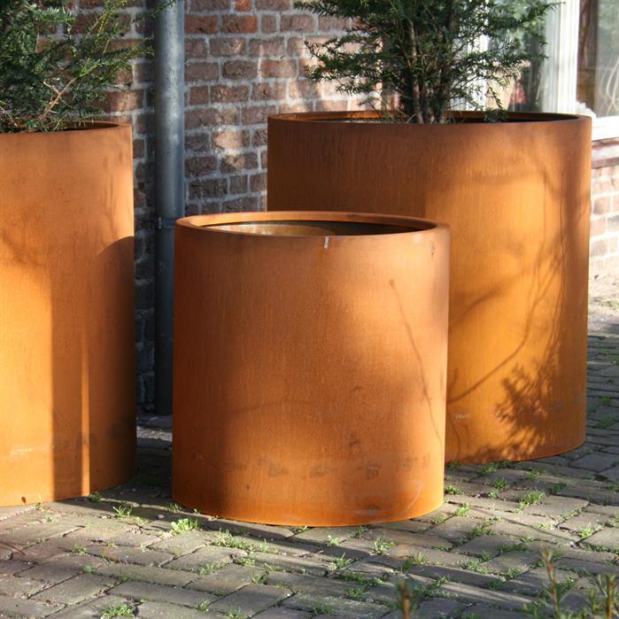 CT1.3 - Stal kortenowska,Donice,CIRCUM z dnem,2000 x 400 mm