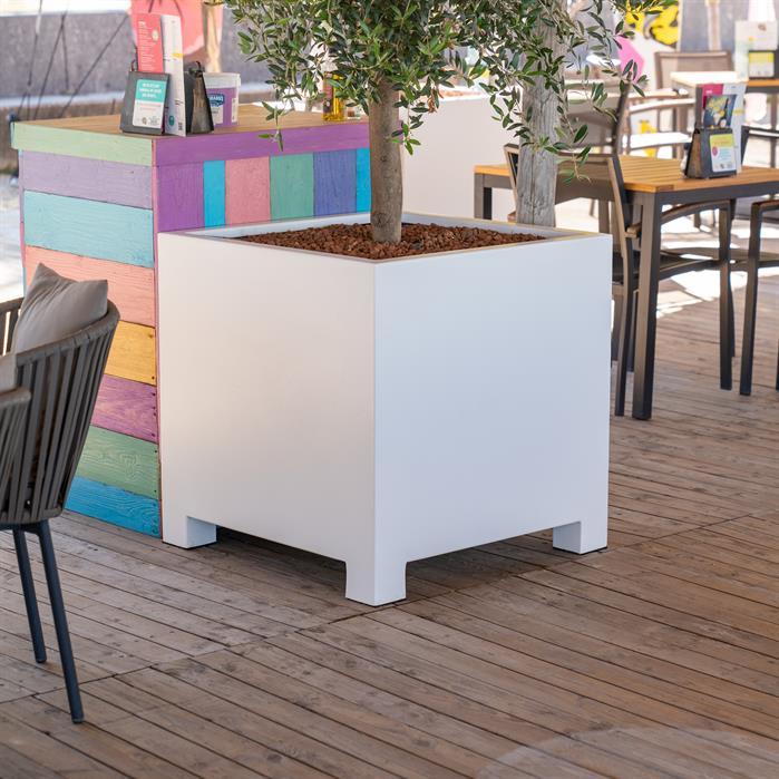 AFP22.2 - Aluminium,Plantenbakken,CARREZ met poten,1200 x 500 x 600 mm