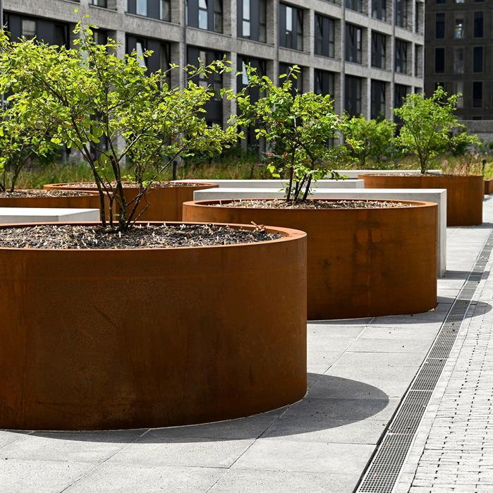 CT4.1 - Cortenstaal,Plantenbakken,CIRCUM met bodem,1200 x 800 mm