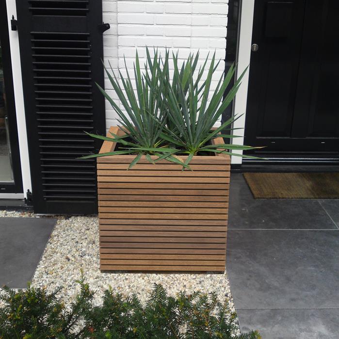 HRS22 - Hardwood,Planters,MALAGA RHOMBUS,2000 x 500 x 608 mm