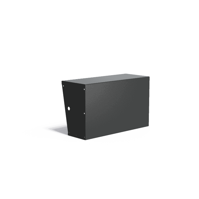 ARS4.600.1000.400 Straight - Aluminium,Keerwanden,Keerwand 600 met brede bovenrand,1000 x 400 x 600 mm