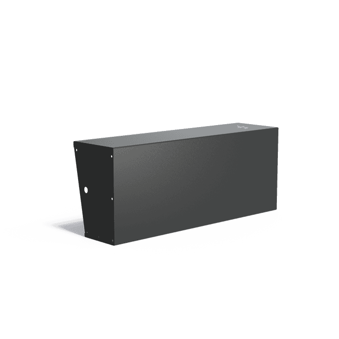 ARS4.600.1500.400 Straight - Aluminium,Keerwanden,Keerwand 600 met brede bovenrand,1500 x 400 x 600 mm