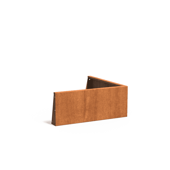 CRSO3.400.1000 outside corner - Corten steel,Retaining walls,Retaining wall 400,1000 x 1000 x 400 mm