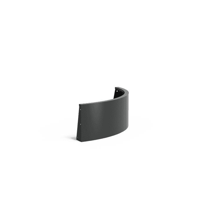 ARCO4.400.1000 outside curve - Aluminium,Murs de soutènement,Murs de soutènement 400,1000 x 1000 x 400 mm