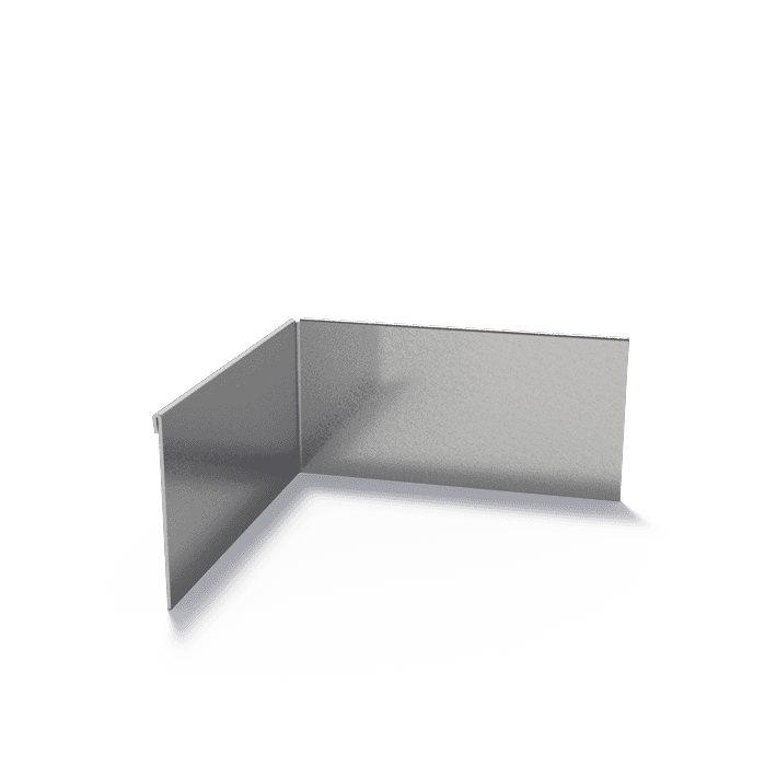 VP3.150BI - Verzinkt staal,Kantopsluitingen,Kantopsluiting hoek geplette bovenrand,300 x 300 x 150 mm