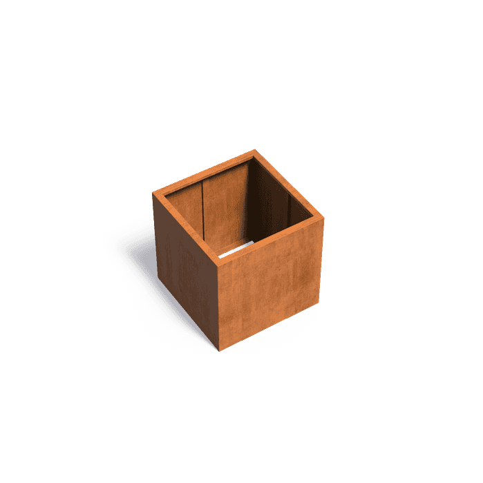 CAW6.1 - Cortenstaal,Plantenbakken,CARREZ Zonder bodem,800 x 800 x 800 mm