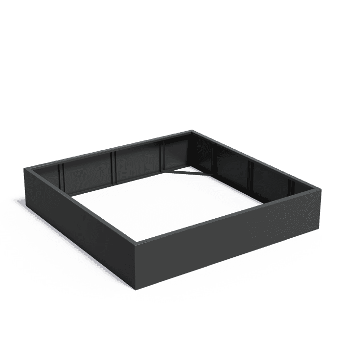 AFW1.3 - Aluminium,Planters,CARREZ Without bottom,2000 x 2000 x 400 mm