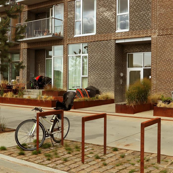 STBS.900.Ct - Cortenstaal,Fietsbeugels,STORR standaard,1040 x 150 x 1056 mm